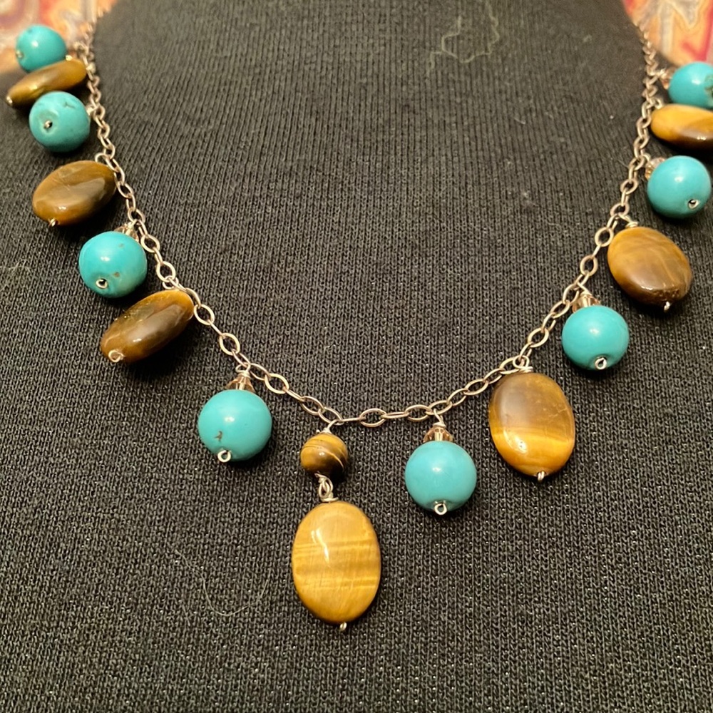 Turquoise & Tigereye necklace